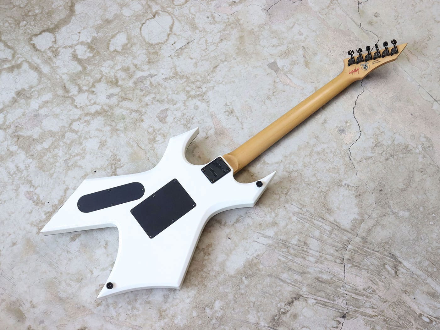 【中古】B.C.Rich JJSW2 Joey Jordison Warlock II White w/ Blood Splatter - 画像 (3)