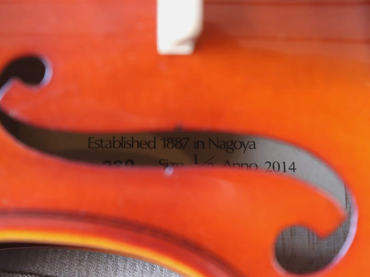 【中古・現状渡し】Suzuki Violin NO.230 1/2 2014年製 - 画像 (3)