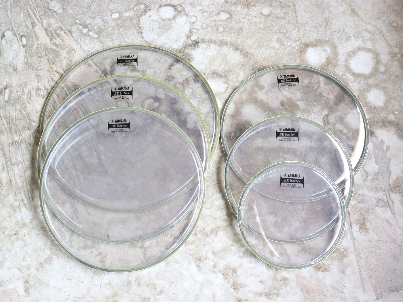 【中古】REMO / YAMAHA ドラムヘッド 16枚セット - 画像 (2)