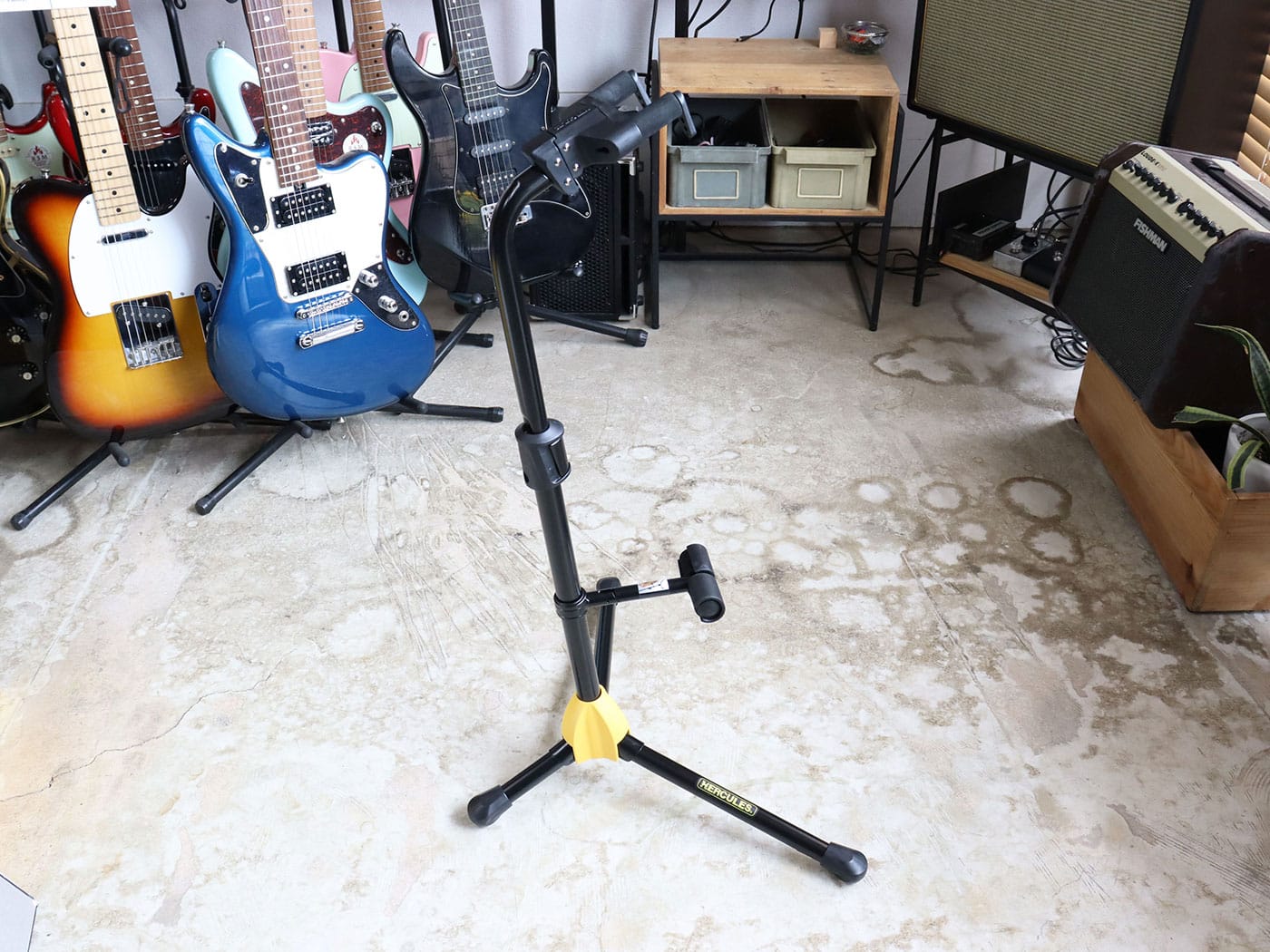 【中古・美品】HERCULES GS412B PLUS ギタースタンド - 画像 (2)