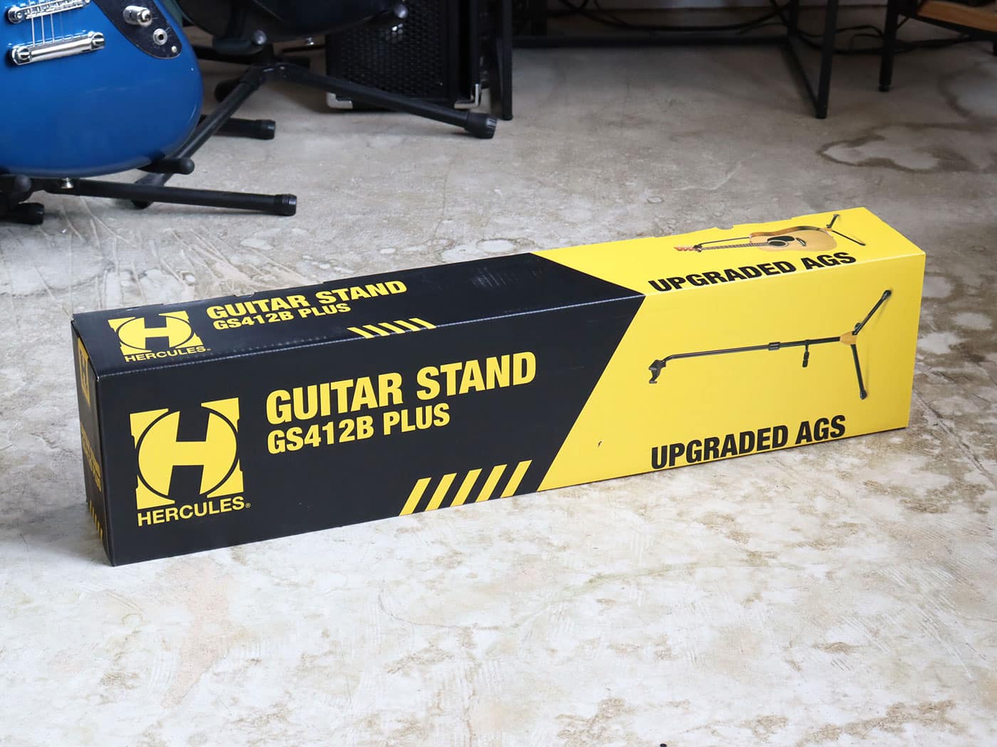 【中古・美品】HERCULES GS412B PLUS ギタースタンド - 画像 (4)