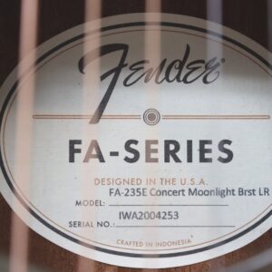 【中古】Fender FA-235E Concert Moonlight Burst アコースティックギター - 画像 (7)