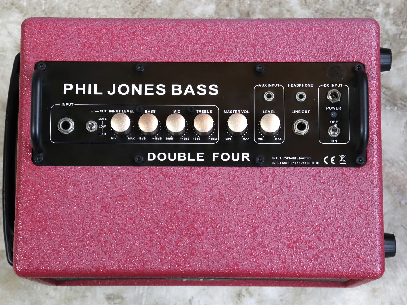 【中古】PHIL JONES BASS DOUBLE FOUR BG-75 RED ベースアンプ - 画像 (3)