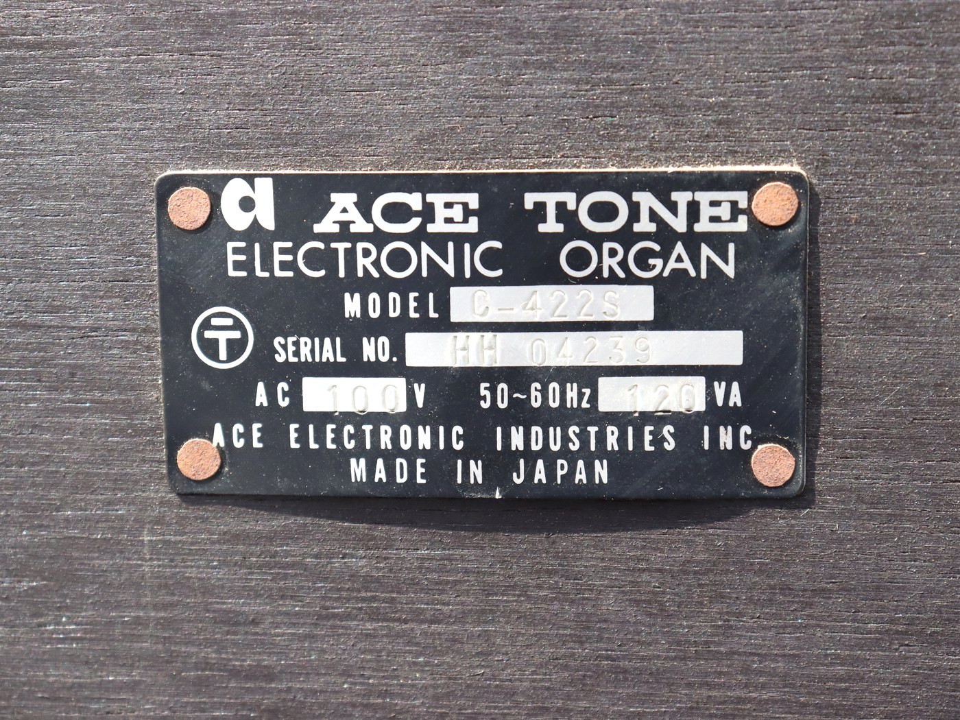 【中古・難あり】ACE TONE C-422S オルガン - 画像 (5)