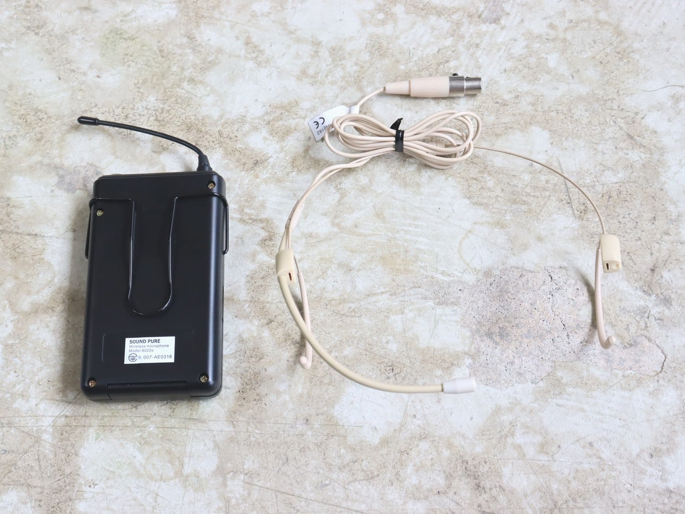 【中古】SOUND PURE 8022e SP-HH01822 トランスミッター 肌色ヘッドセットマイクセット #3 - 画像 (2)