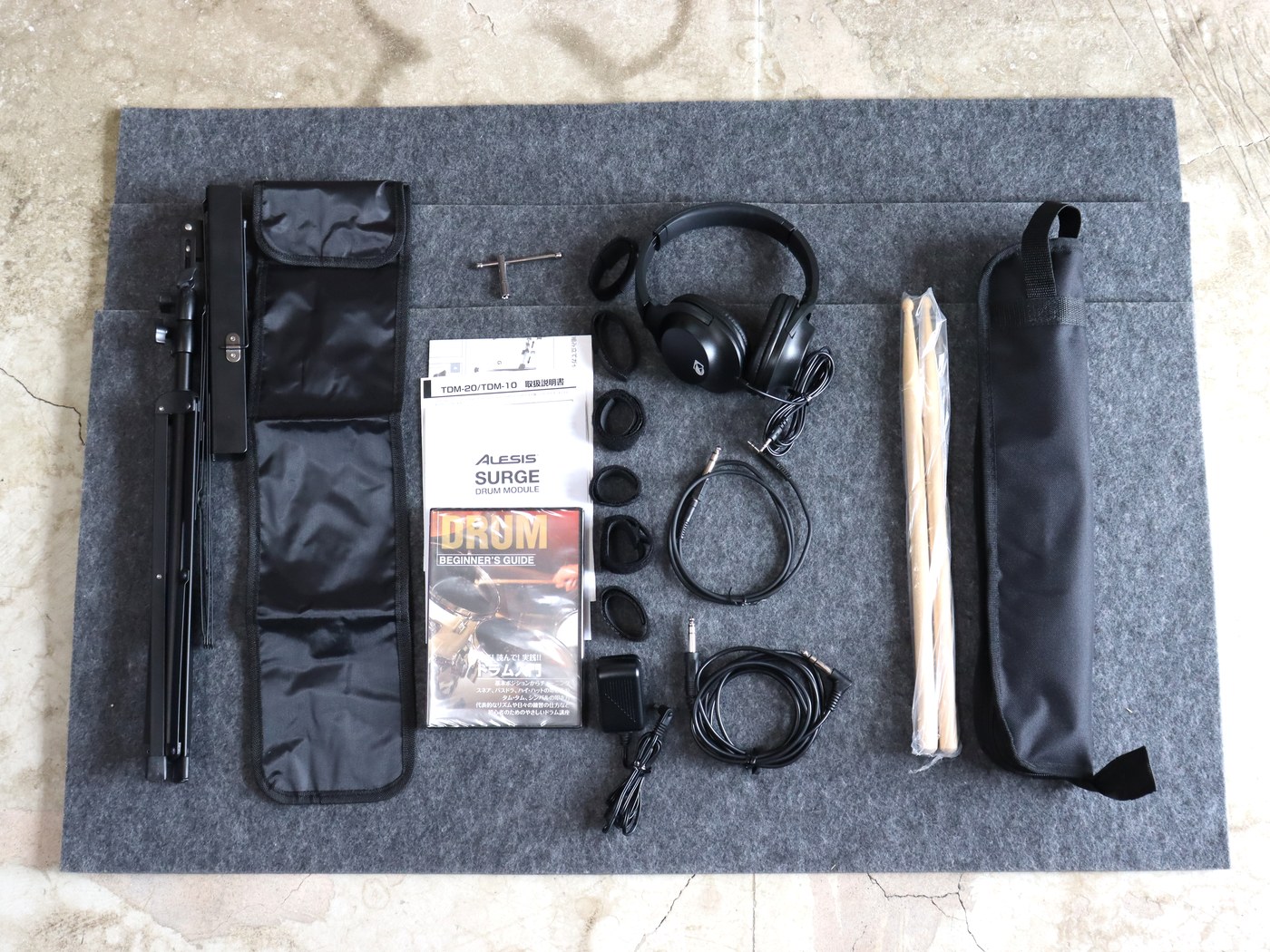 【中古】ALESIS SURGE MESH KIT シンバル1枚追加 電子ドラムセット - 画像 (8)