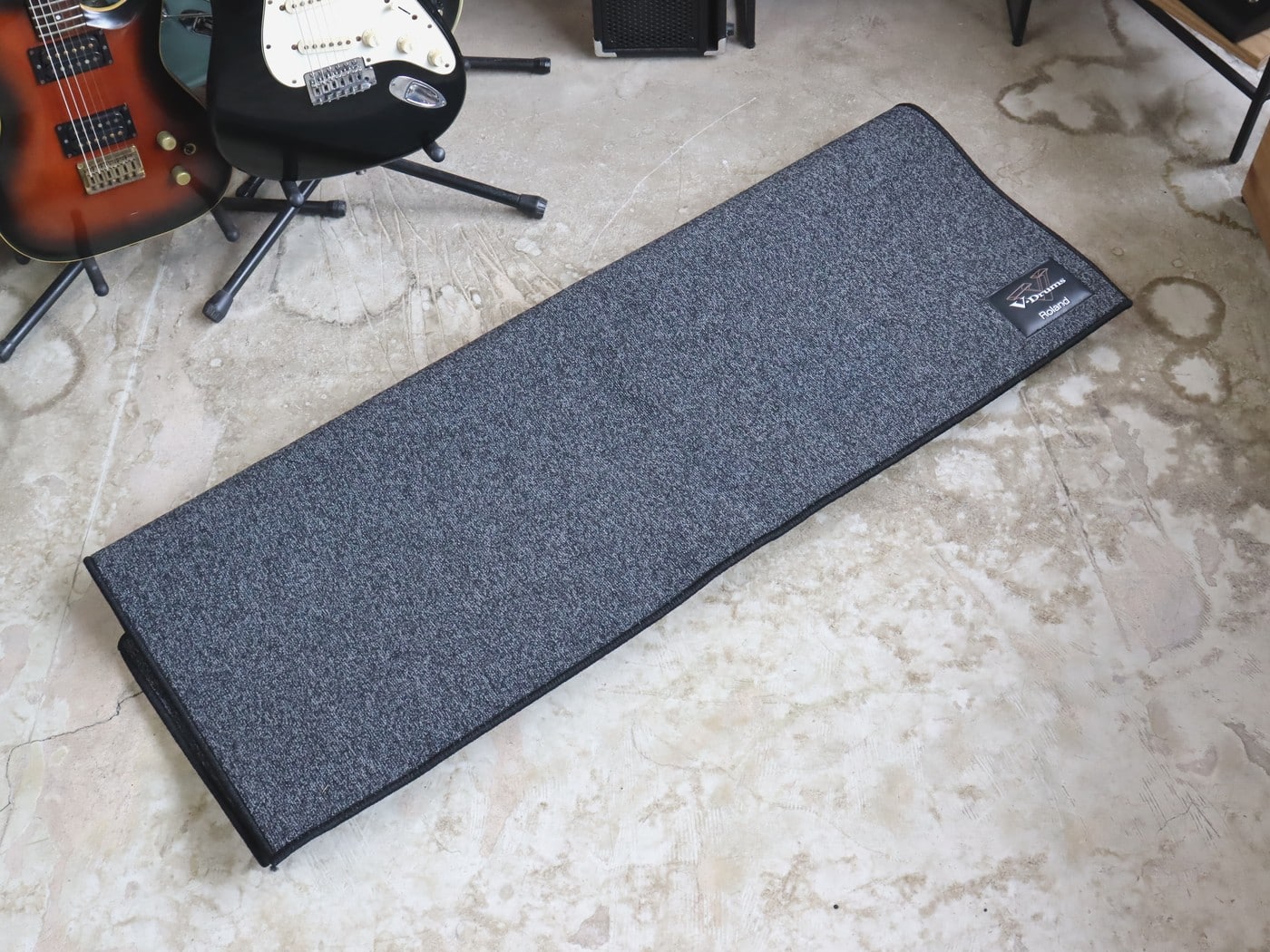 【中古】Roland V-Drums Mat TDM-10 ドラムマット 外寸:(W)1,200mm、(H)1,300mm、(H)8mm