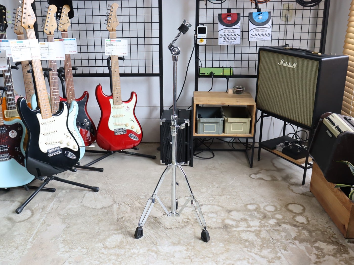 【中古】Pearl シンバルスタンド ストレート ダブルレッグ