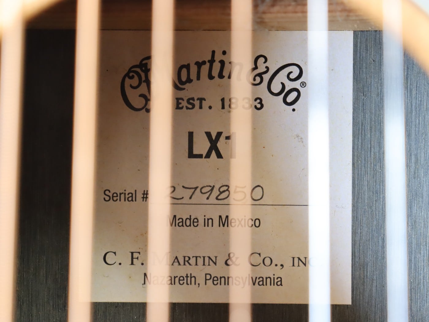 【中古】Martin Little Martin LX1 ミニアコースティックギター - 画像 (9)