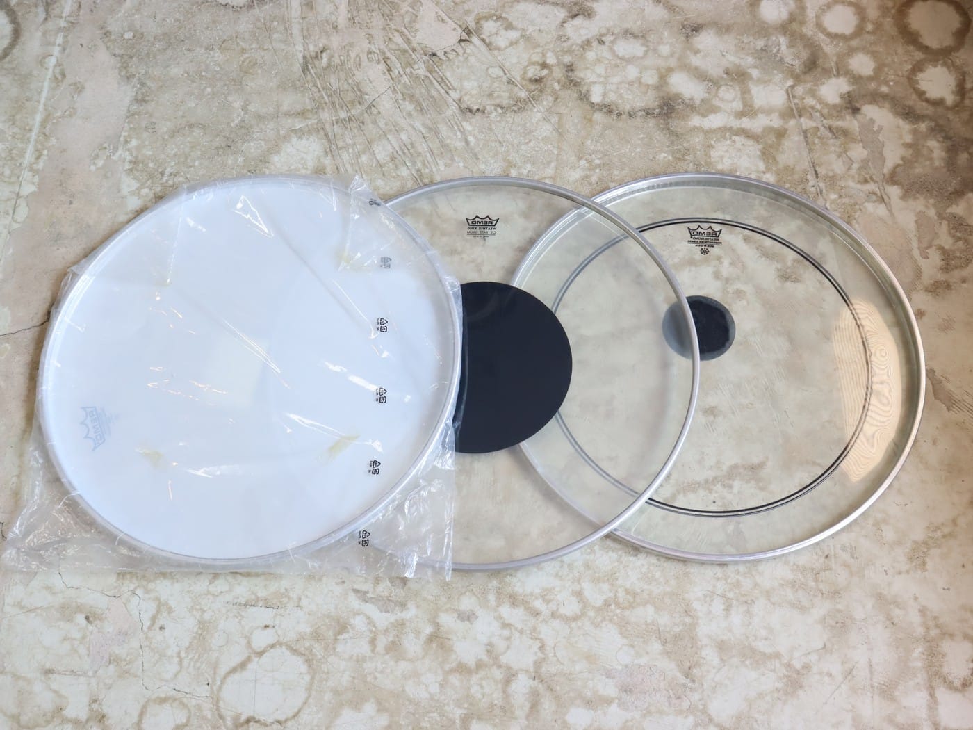 【中古】REMO 22インチバスドラムヘッドx3枚セット - 画像 (2)