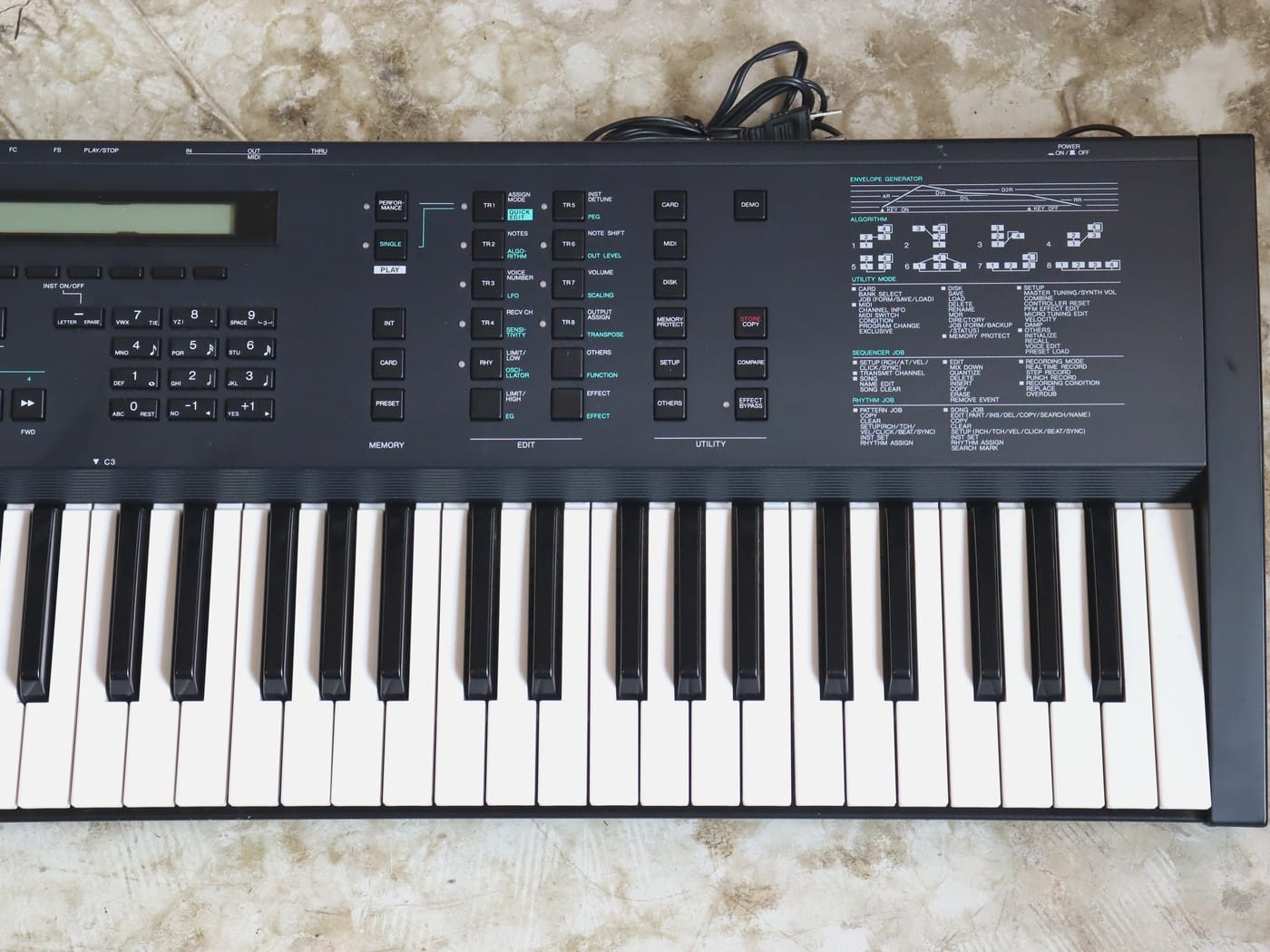 【中古・現状渡し】YAMAHA V50 シンセサイザー - 画像 (5)