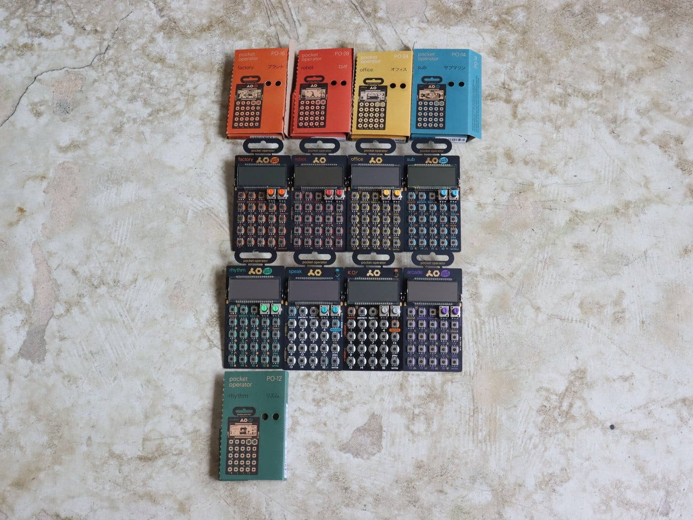 【中古】TEENAGE ENGINEERING pocket operator シンセサイザー 8点セット