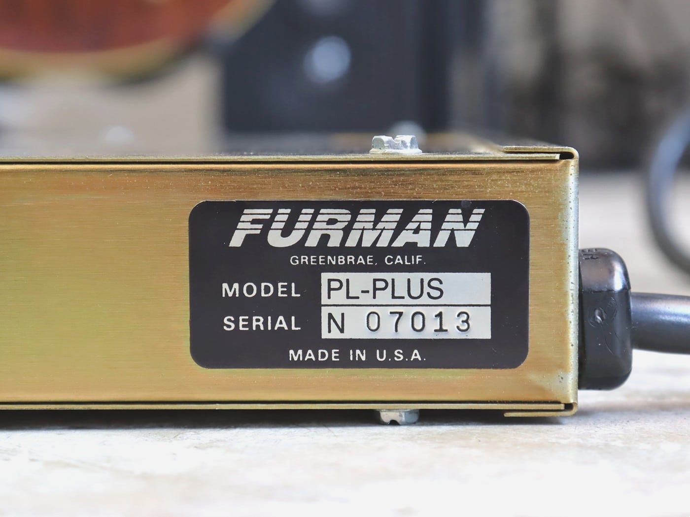 【中古】FURMAN PL-PLUS パワーディストリビューター 1Uサイズ - 画像 (5)