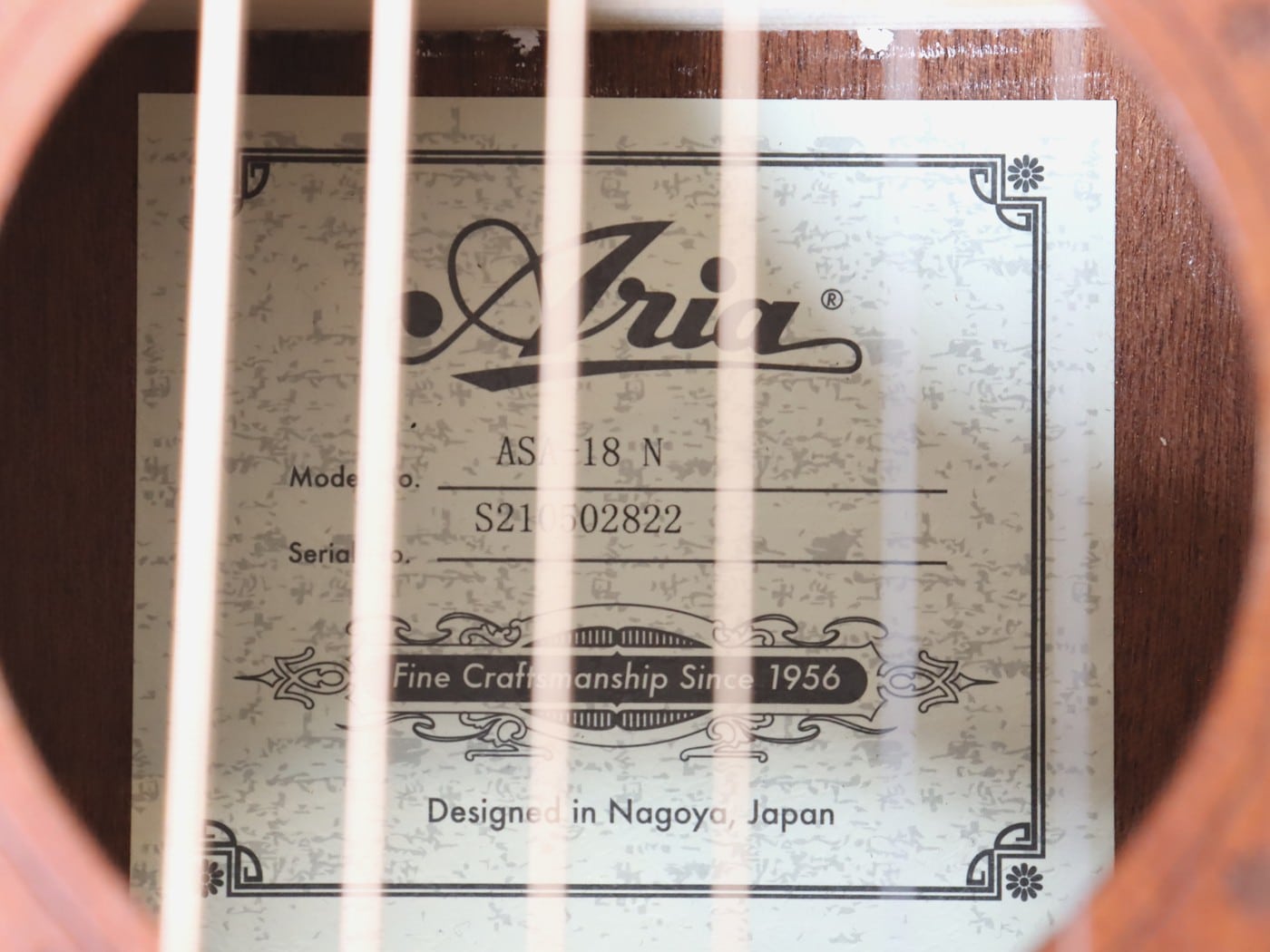 【中古】Aria ASA-18N パーラーギター - 画像 (8)