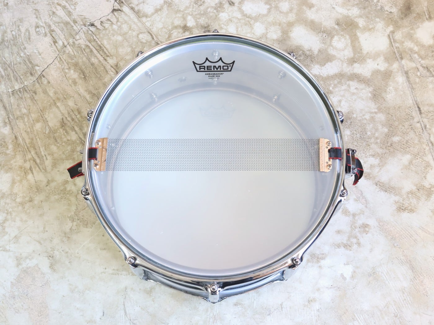 【中古】Pearl Sensitone Heritage スネア14 インチ - 画像 (3)