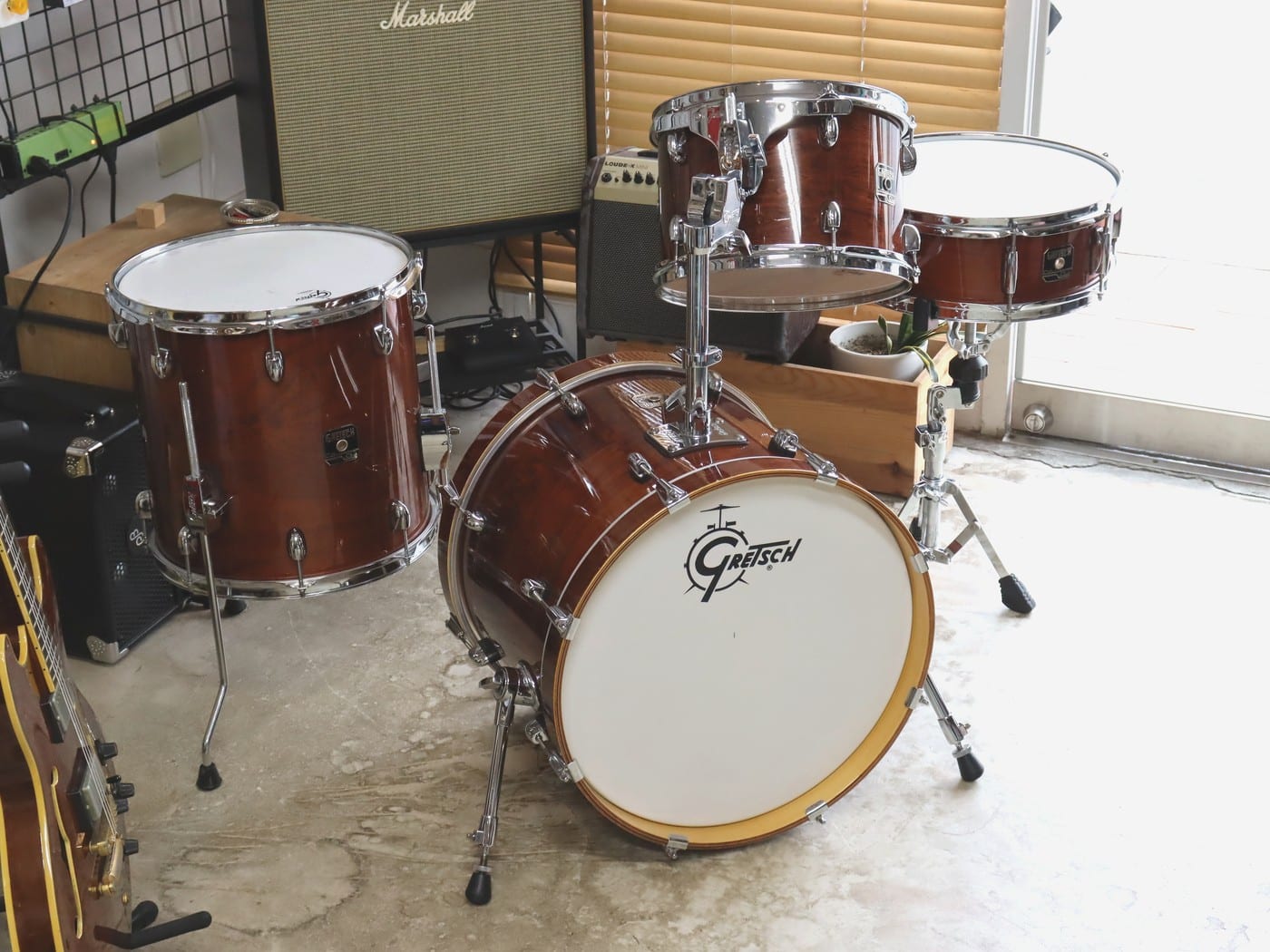 【中古】GRETSCH Catalina Club 4点 ドラムセット