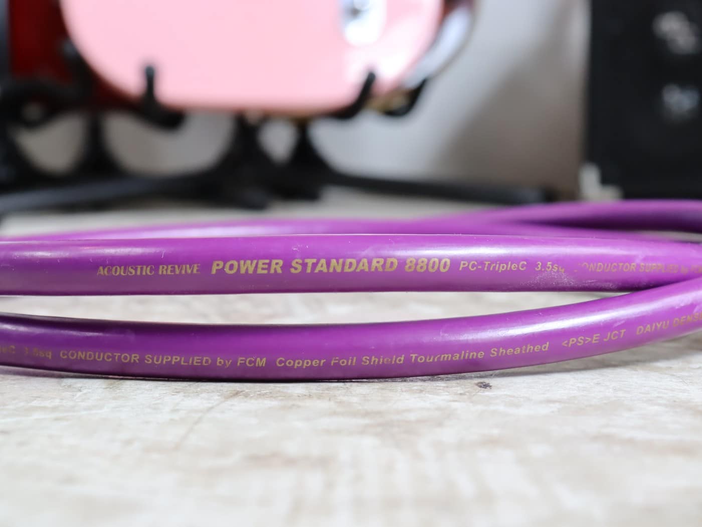 【中古】ACOUSTIC REVIVE POWER STUDIO 電源ケーブル 2m - 画像 (2)