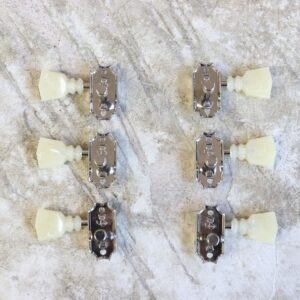 【中古・美品】Kluson 3+3 PEARL DBL RING DBL LINE-NICKEL ギターぺグ - 画像 (3)