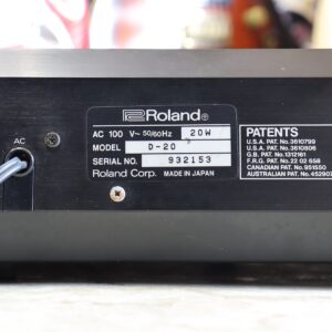【中古】Roland D-20 シンセサイザー 61鍵 - 画像 (3)