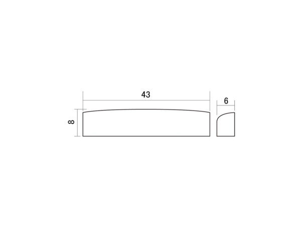 SCUD BN-7 ボーンナット 43x8x6mm ギブソンタイプ - 画像 (2)