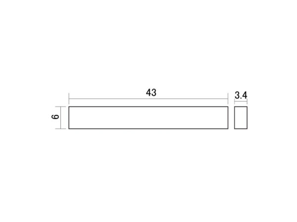 SCUD BNK-10 ボーンナット 43x6x3.4mm プレベタイプ - 画像 (2)