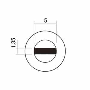 Alternative view of SCUD LI-390I レバースイッチノブ ストラトタイプ インチサイズ アイボリー