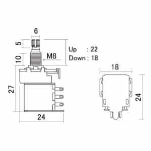 Alternative view of SCUD PUSH-500A PUSH-PULLポット ミリサイズ