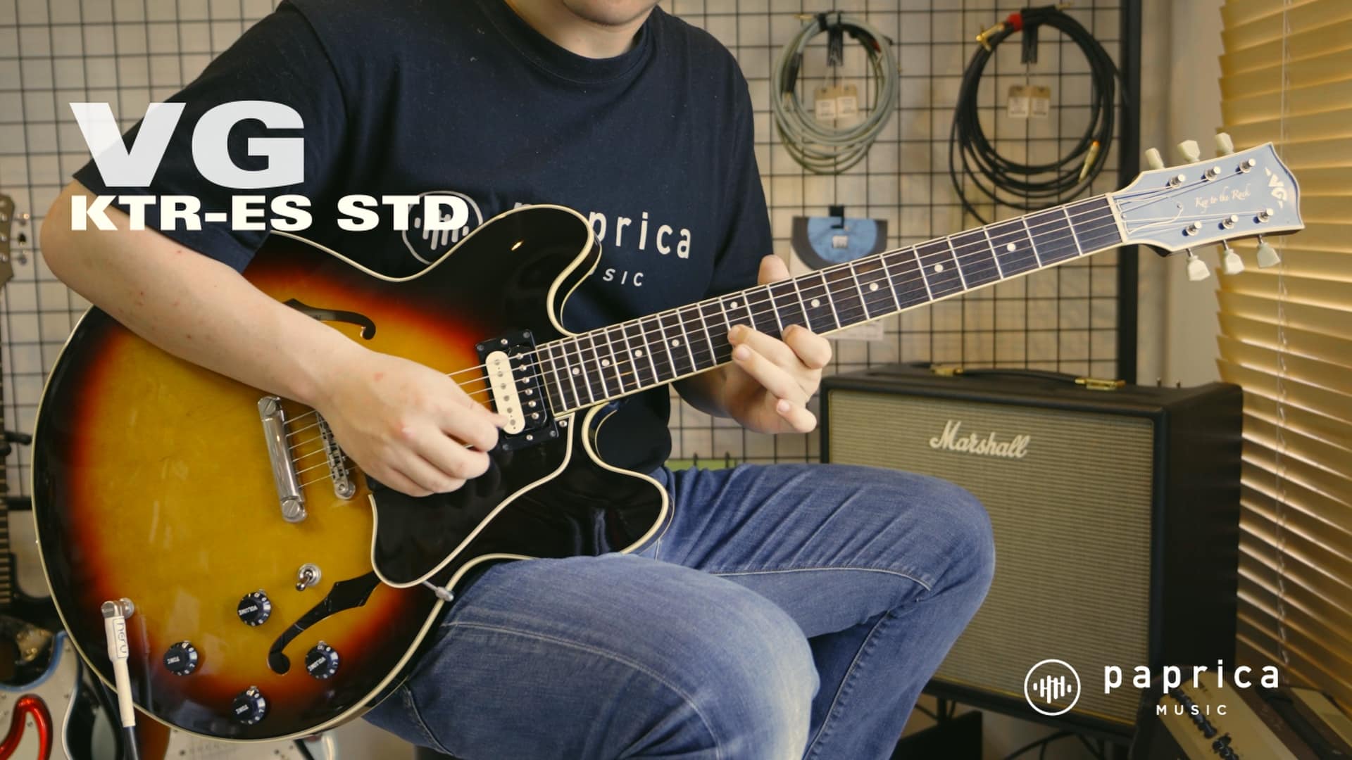 VG KTR-ES STD VS セミアコースティックギター エレキギター 中古 VG KTR-ES STD サンバースト セミアコ セミアコースティック